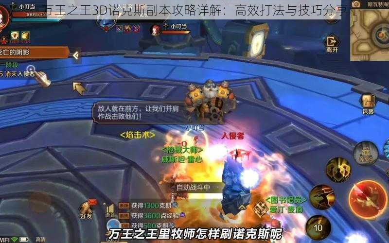 万王之王3D诺克斯副本攻略详解：高效打法与技巧分享