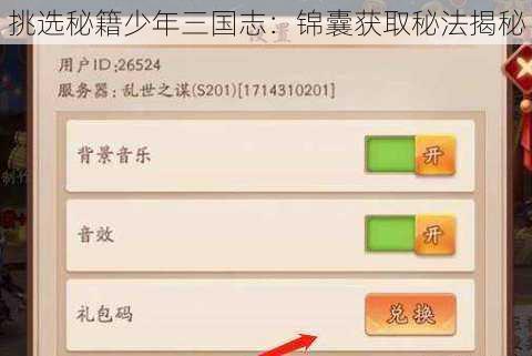 挑选秘籍少年三国志：锦囊获取秘法揭秘