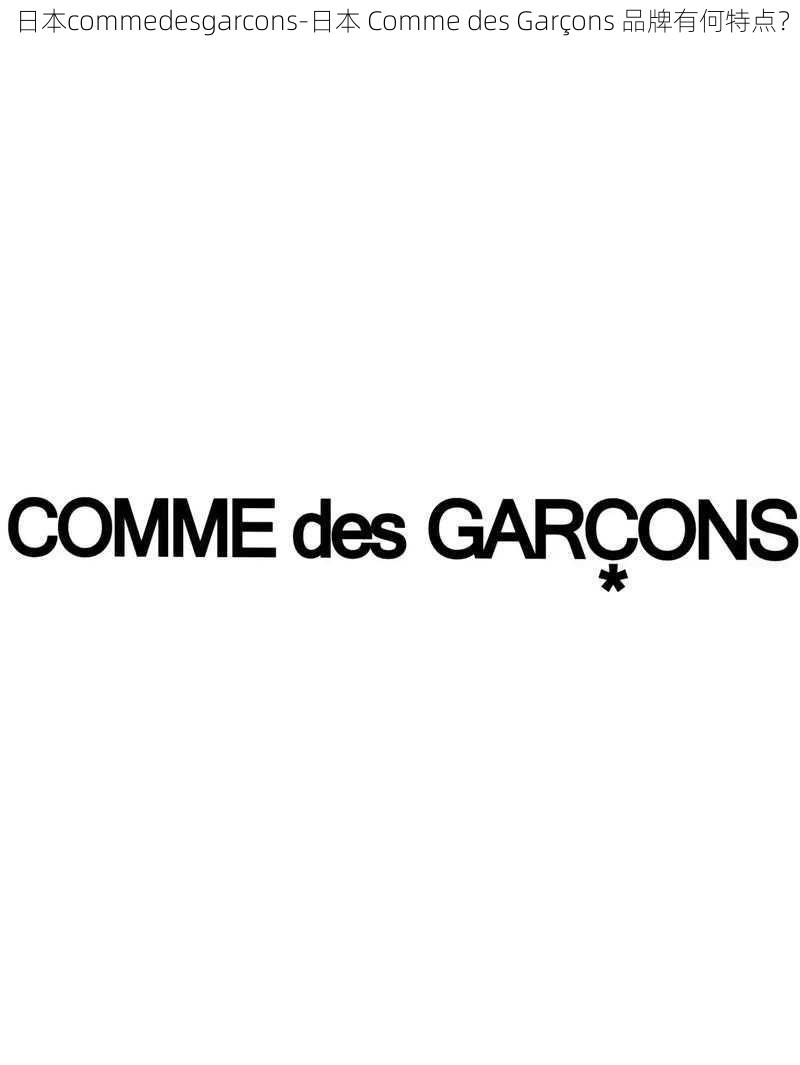 日本commedesgarcons-日本 Comme des Garçons 品牌有何特点？