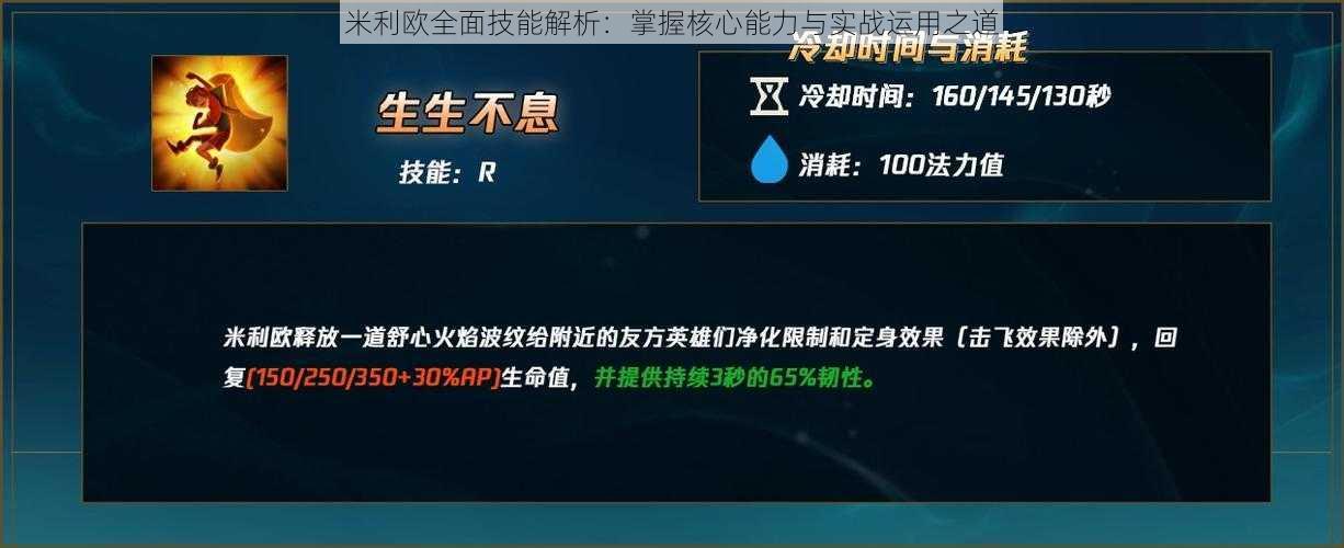 米利欧全面技能解析：掌握核心能力与实战运用之道