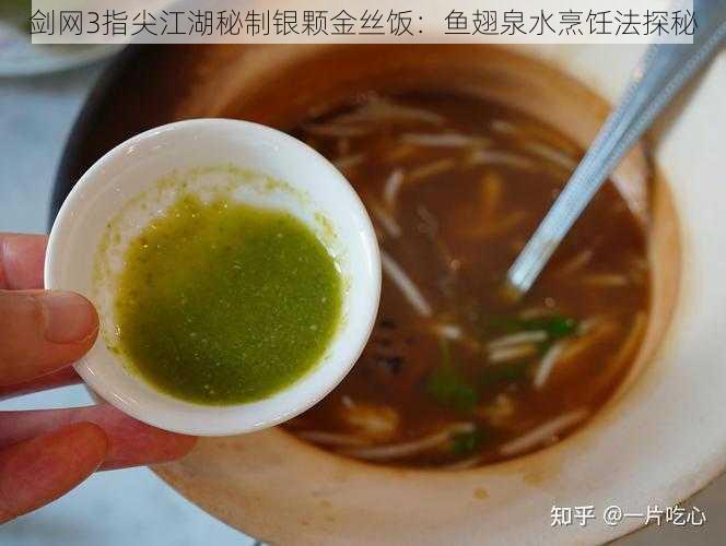 剑网3指尖江湖秘制银颗金丝饭：鱼翅泉水烹饪法探秘